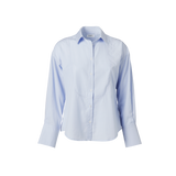 RILKE CLASSIC ZIG ZAG TUXEDO SHIRT - CHAMBRAY