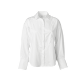 RILKE CLASSIC ZIG ZAG TUXEDO SHIRT - WHITE