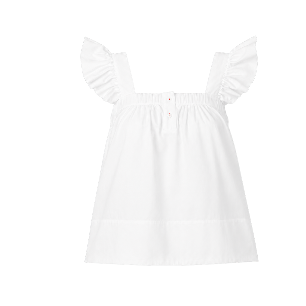 POETx-rilke-flutter-sleeve-top-white- Front