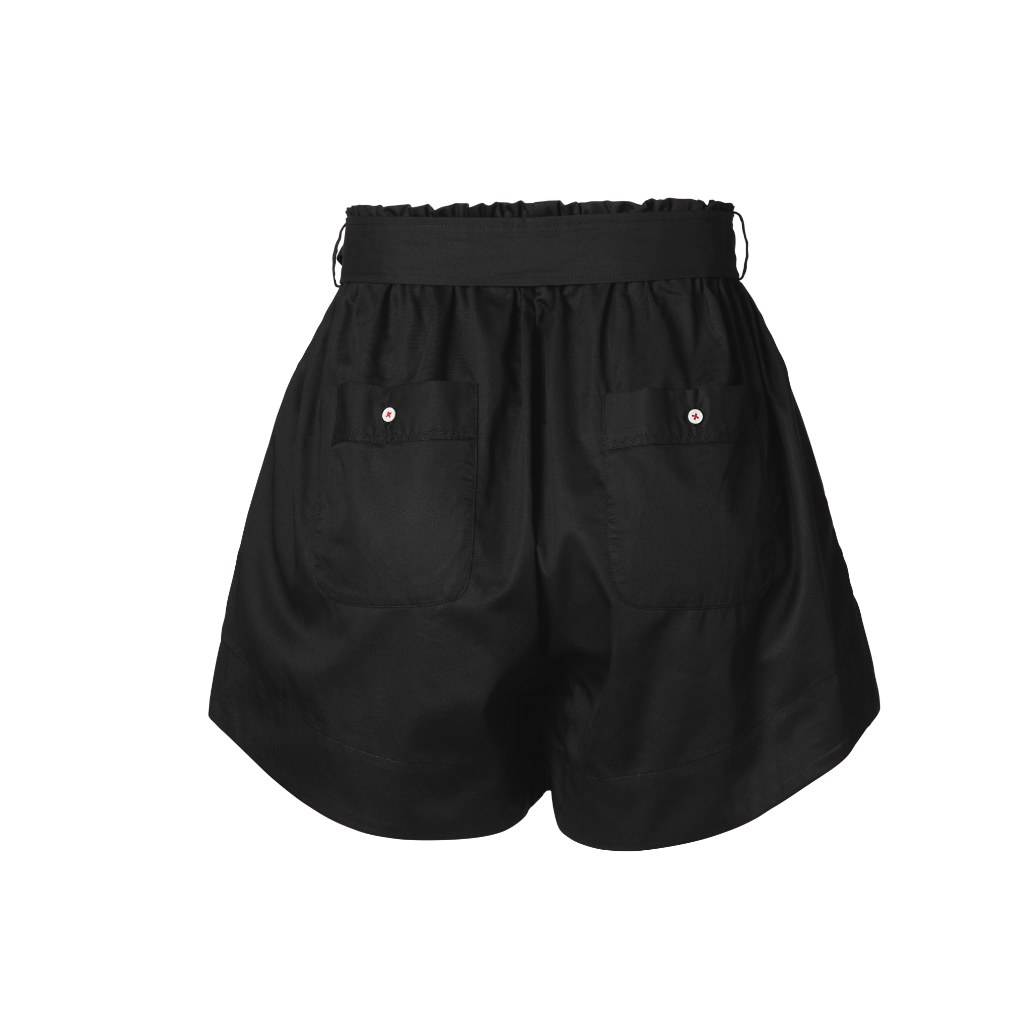POETx Paper bag shorts in 100% polished cotton poplin.