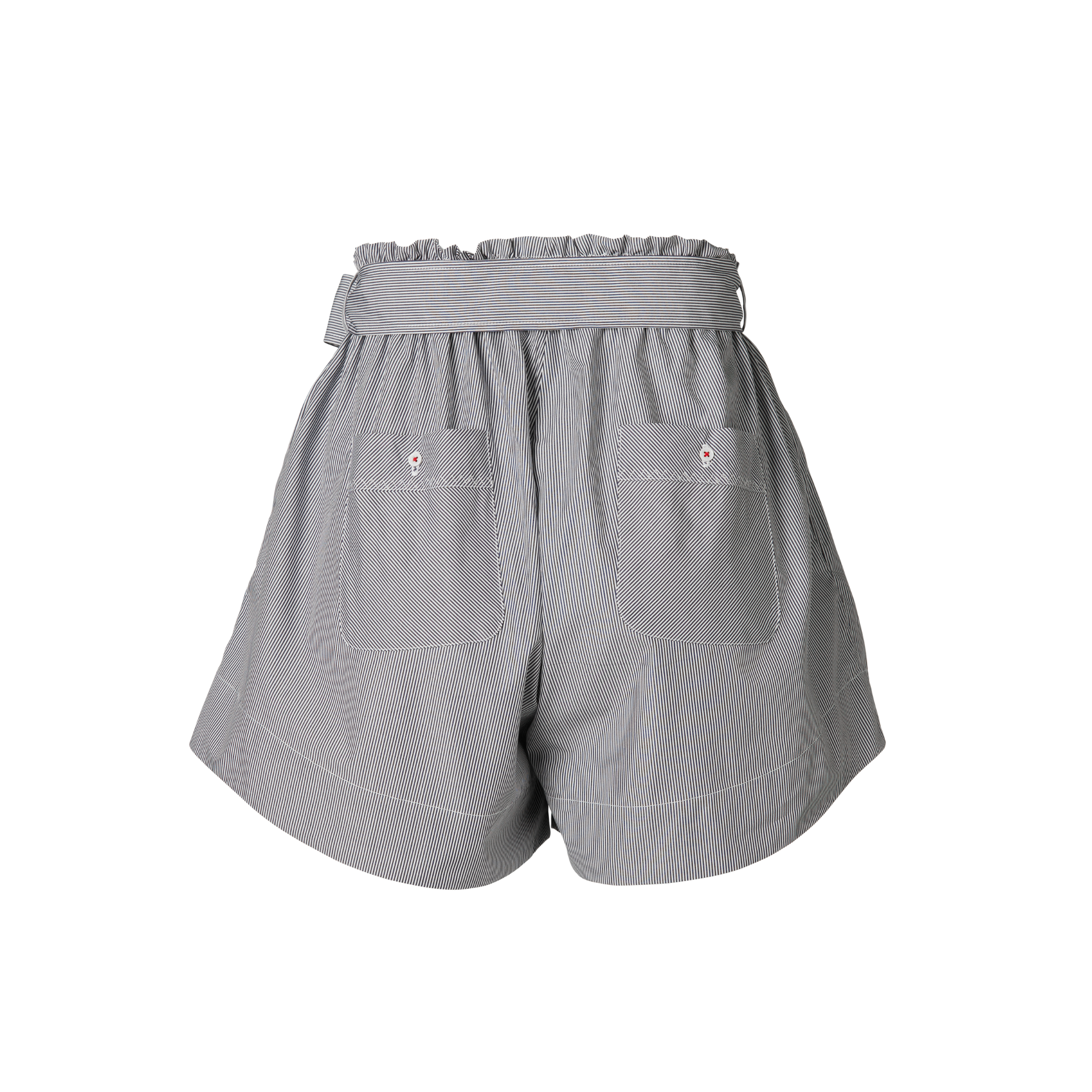 POETx Paper bag shorts in 100% polished cotton poplin.