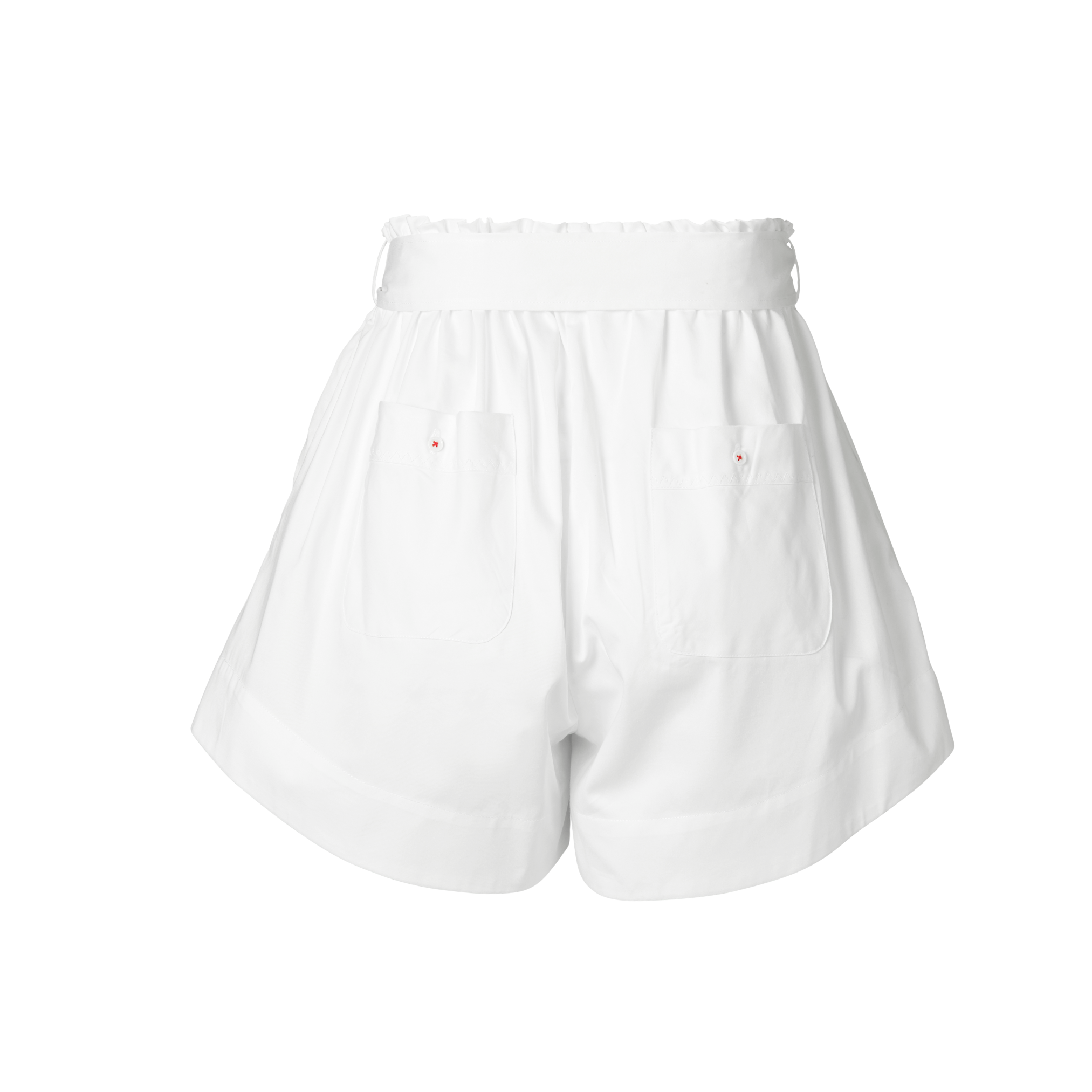 POETx Paper bag shorts in 100% polished cotton poplin.