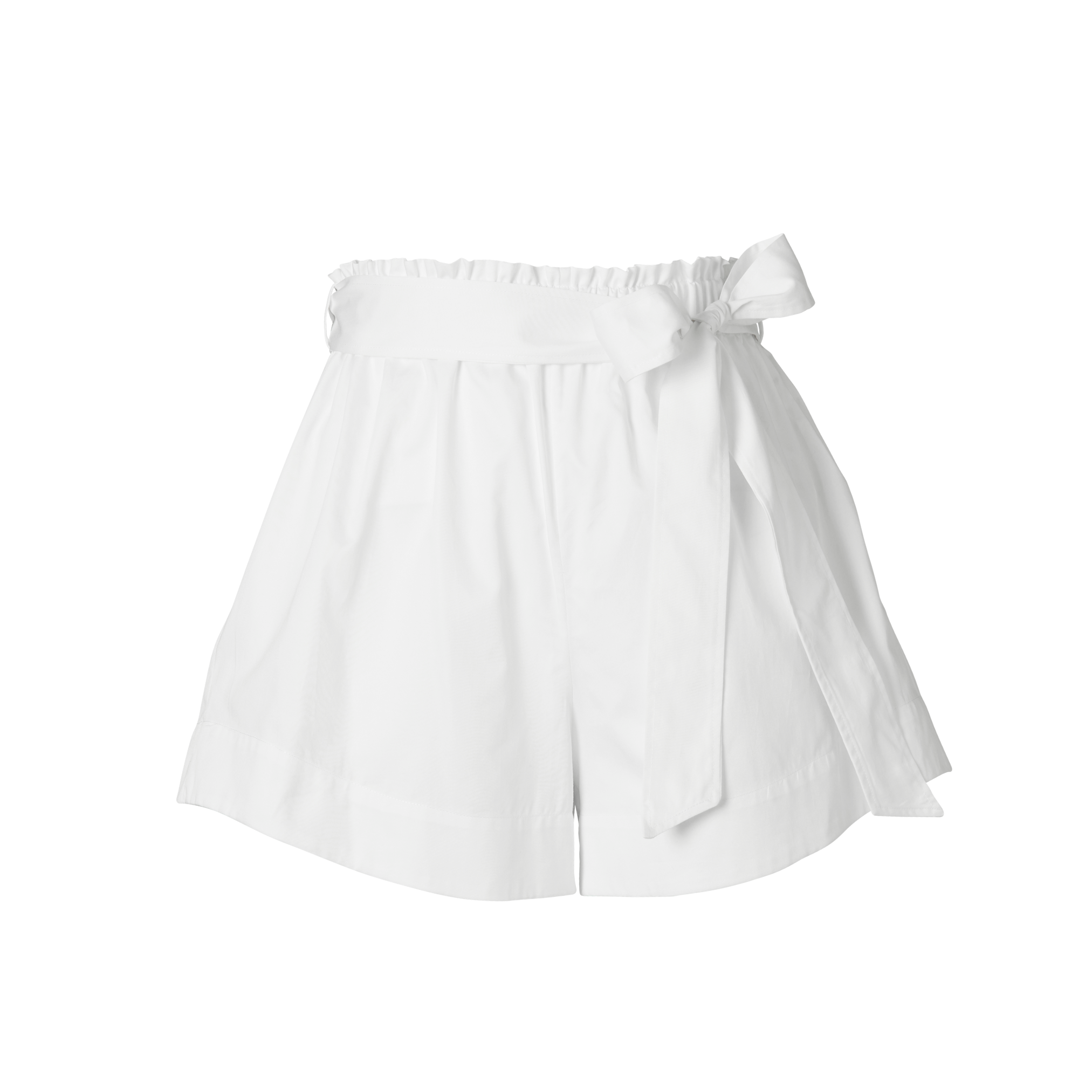 POETx Paper bag shorts in 100% polished cotton poplin.