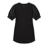 POETx cotton T-shirt dress in 100% Australian organic jersey cotton with cotton poplin sleeves.