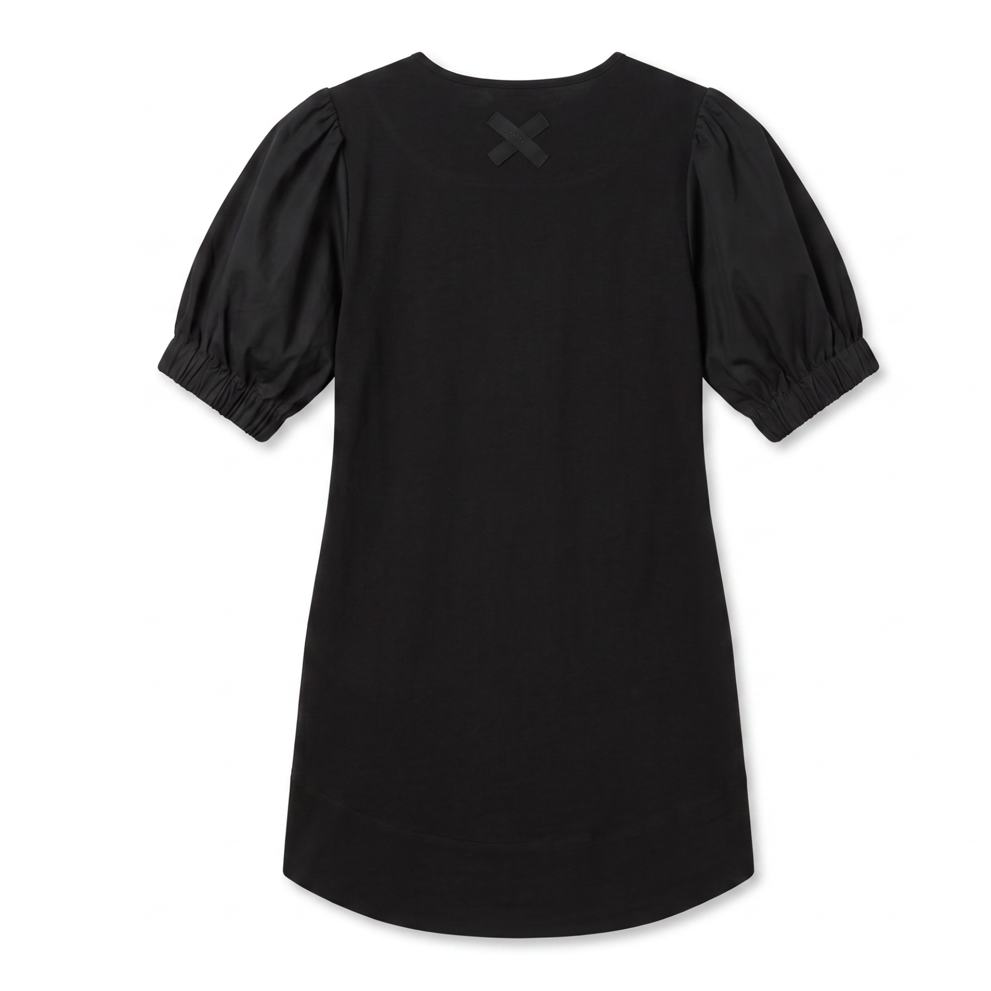 POETx cotton T-shirt dress in 100% Australian organic jersey cotton with cotton poplin sleeves.