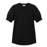 POETx cotton T-shirt dress in 100% Australian organic jersey cotton with cotton poplin sleeves.