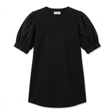 POETx cotton T-shirt dress in 100% Australian organic jersey cotton with cotton poplin sleeves.
