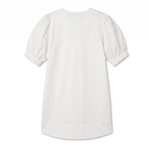 POETx cotton T-shirt dress in 100% Australian organic jersey cotton with cotton poplin sleeves.