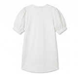POETx cotton T-shirt dress in 100% Australian organic jersey cotton with cotton poplin sleeves.