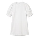 POETx cotton T-shirt dress in 100% Australian organic jersey cotton with cotton poplin sleeves.