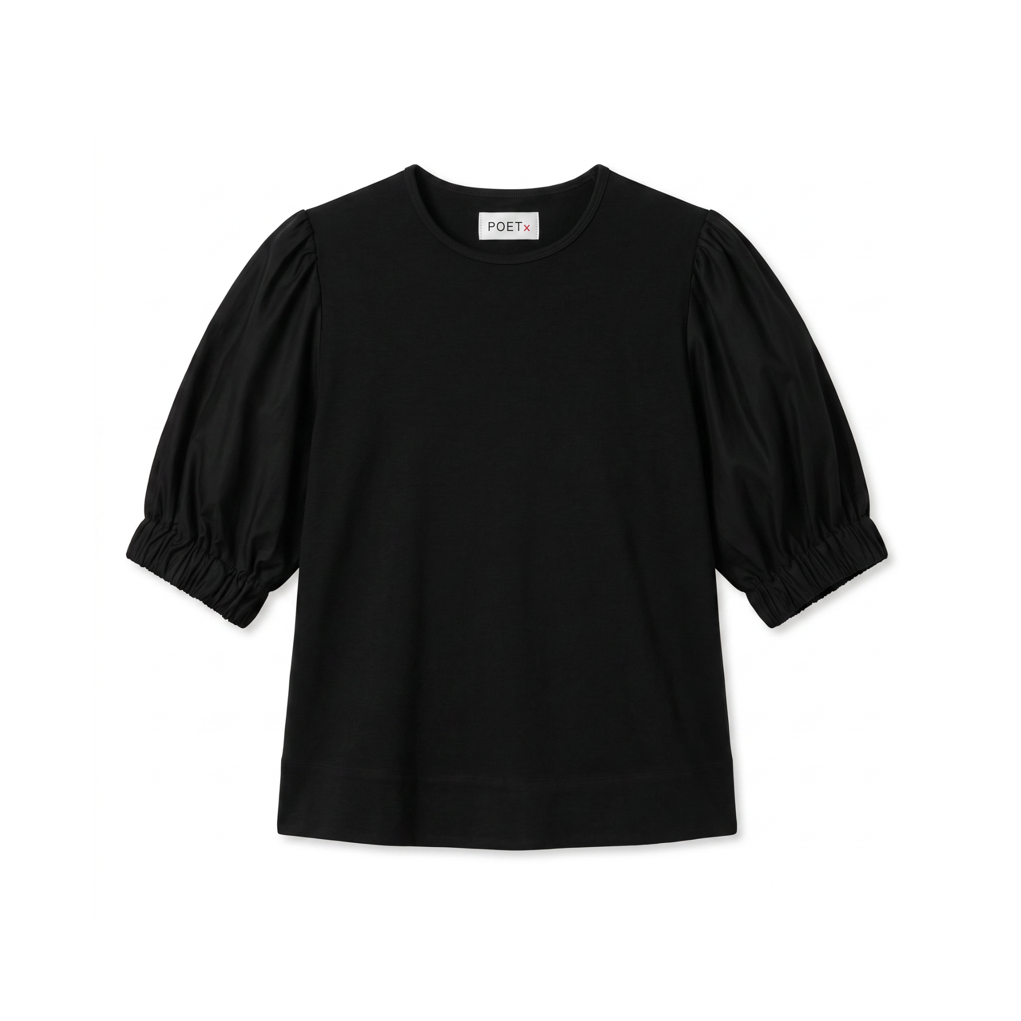 POETx Cotton T-Shirt made from 100% Australian organic cotton paired with polished cotton poplin sleeves.