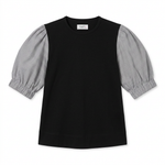 POETx Cotton T-Shirt made from 100% Australian organic cotton paired with polished cotton poplin sleeves.