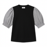 POETx Cotton T-Shirt made from 100% Australian organic cotton paired with polished cotton poplin sleeves.