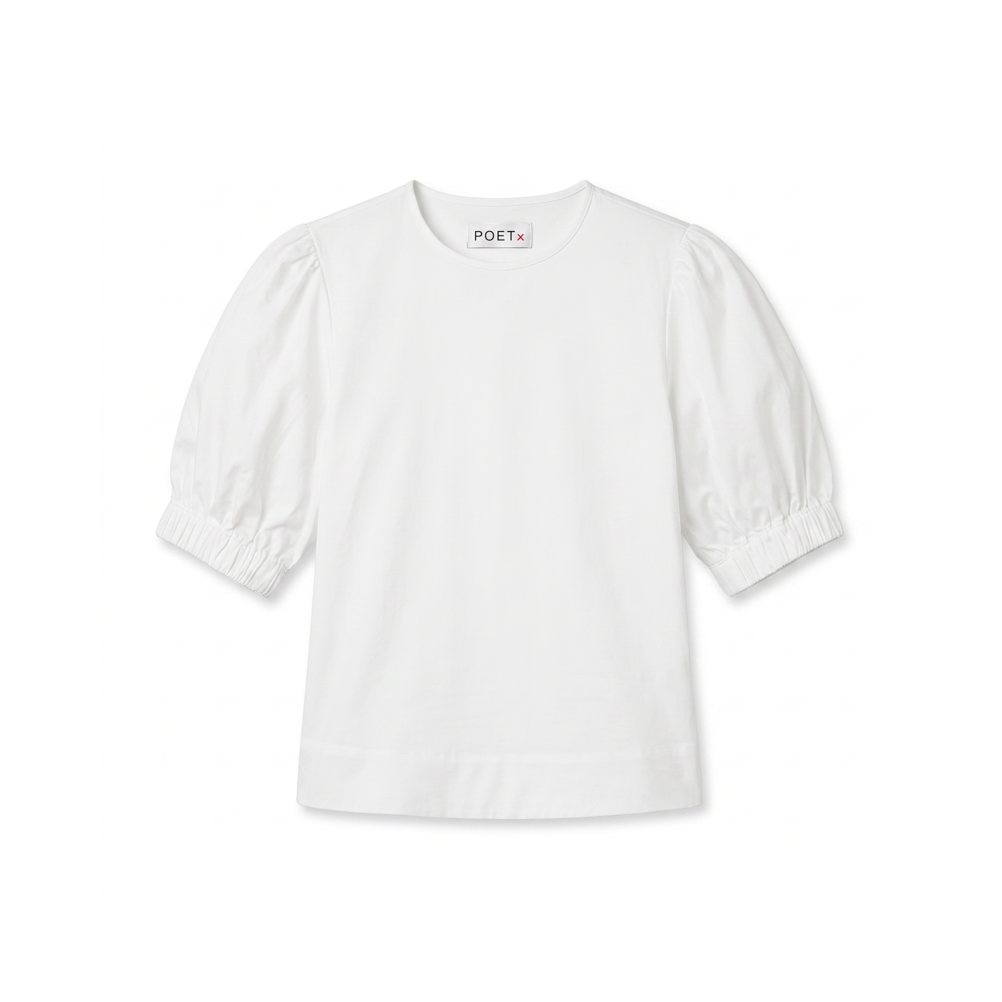 POETx Cotton T-Shirt made from 100% Australian organic cotton paired with polished cotton poplin sleeves.
