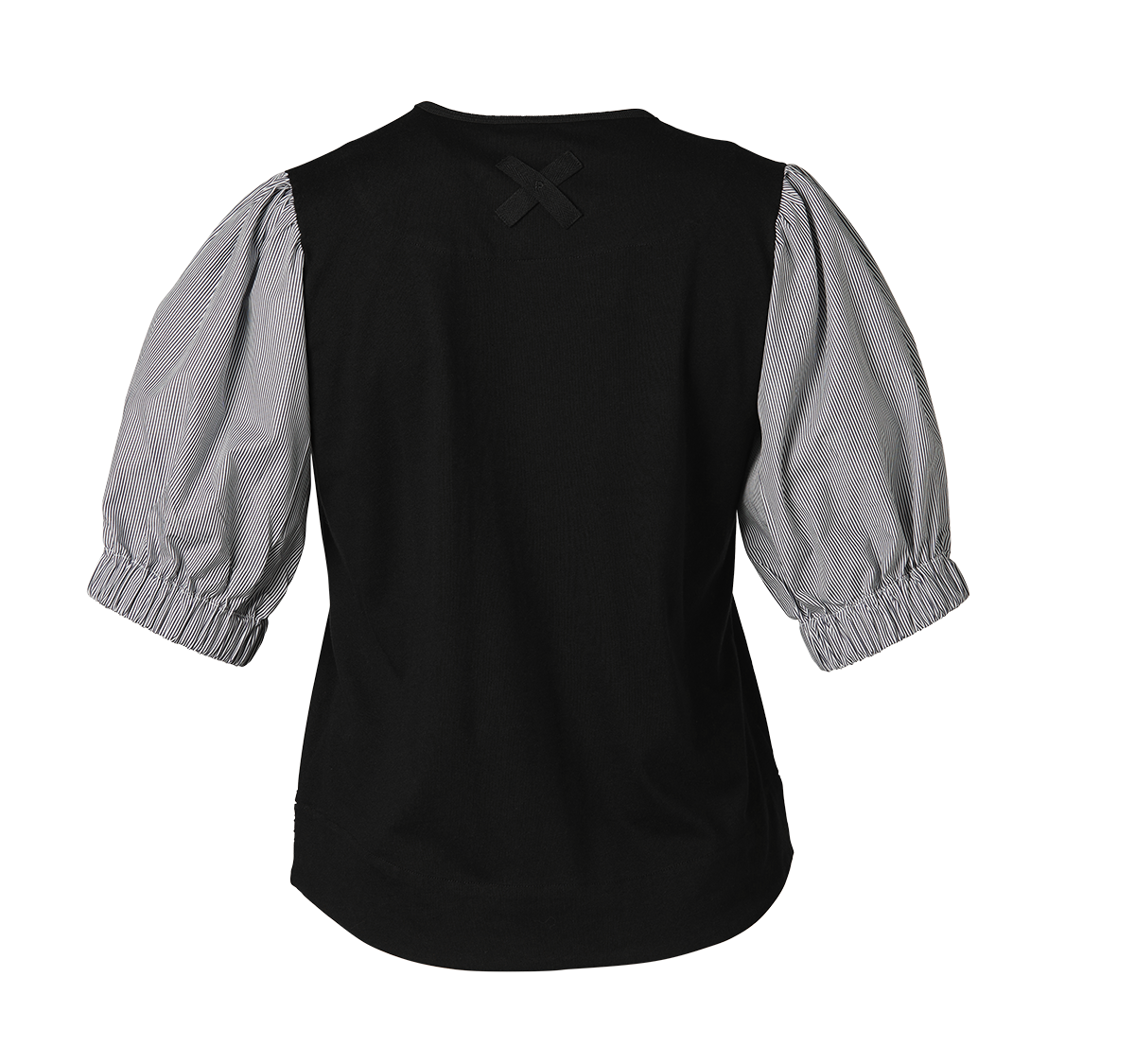 PORTx-rilke-organic-cotton-t-shirt-black-navy-stripe