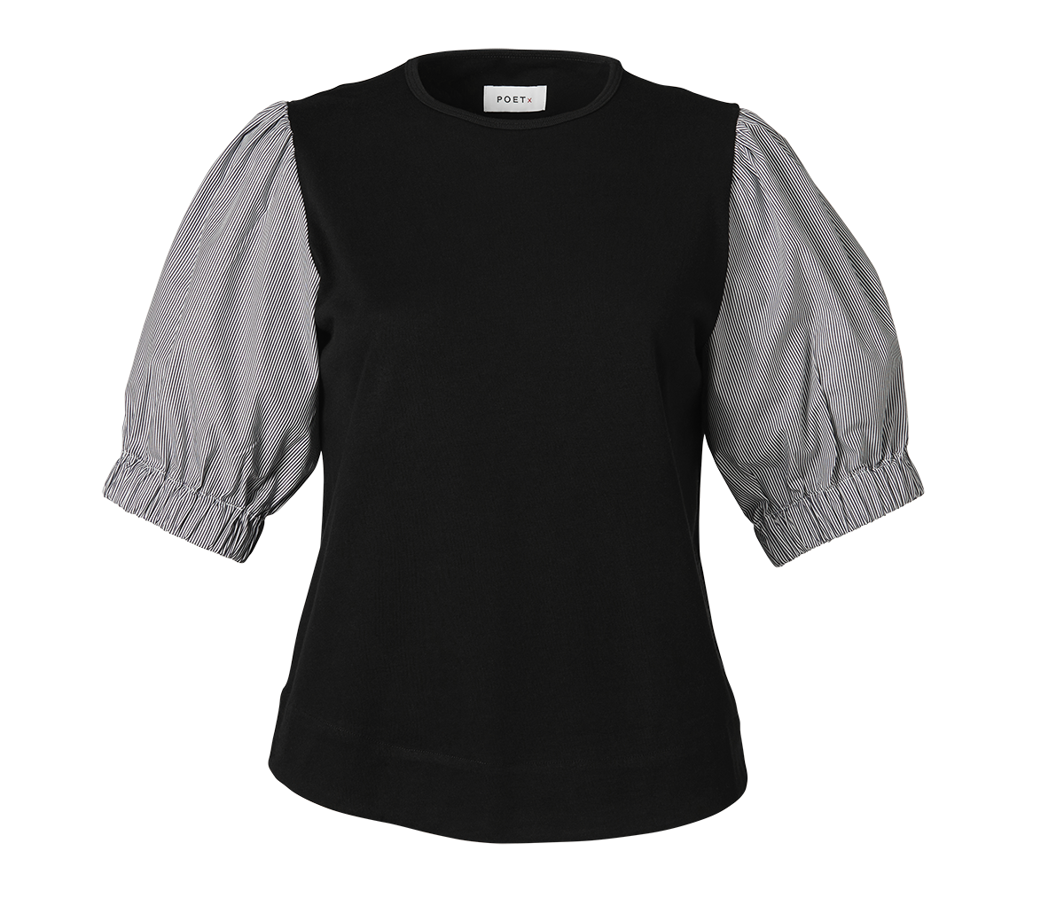 PORTx-rilke-organic-cotton-t-shirt-black-navy-stripe
